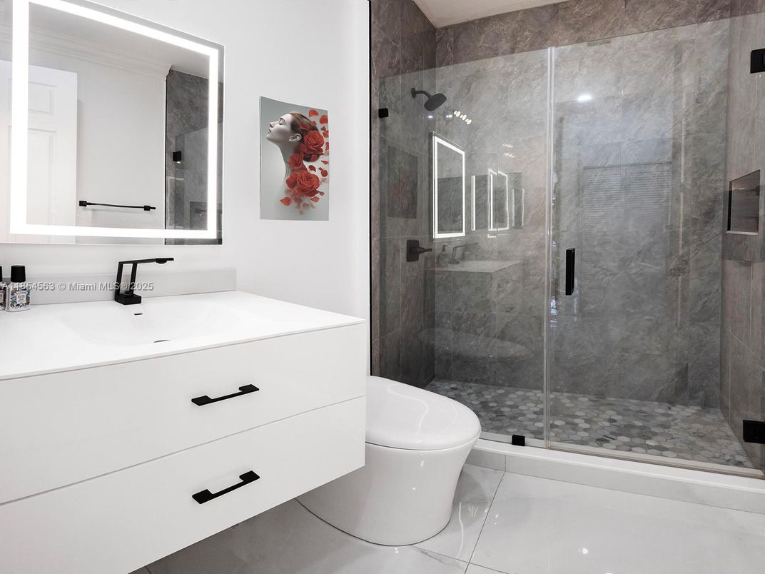 Bathroom, Glass Shower, Interior