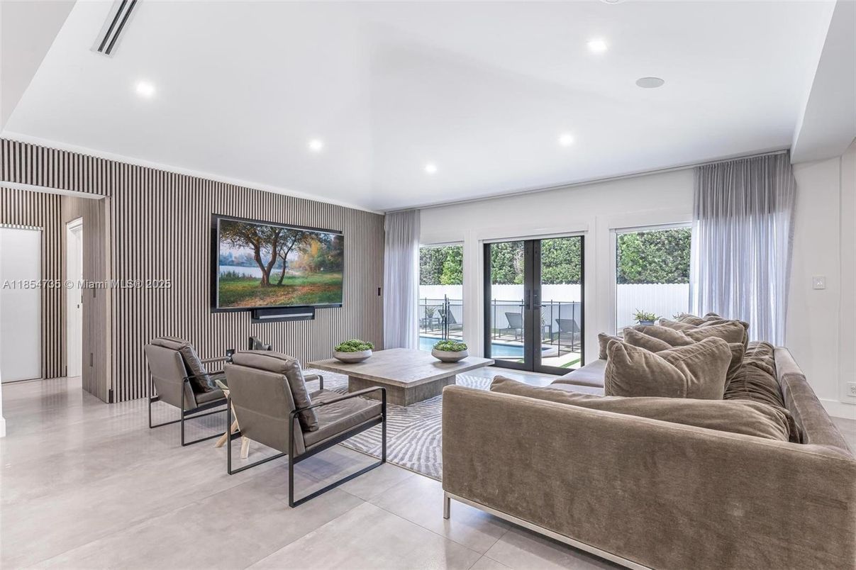 Interior, Living room, Recessed Lighting