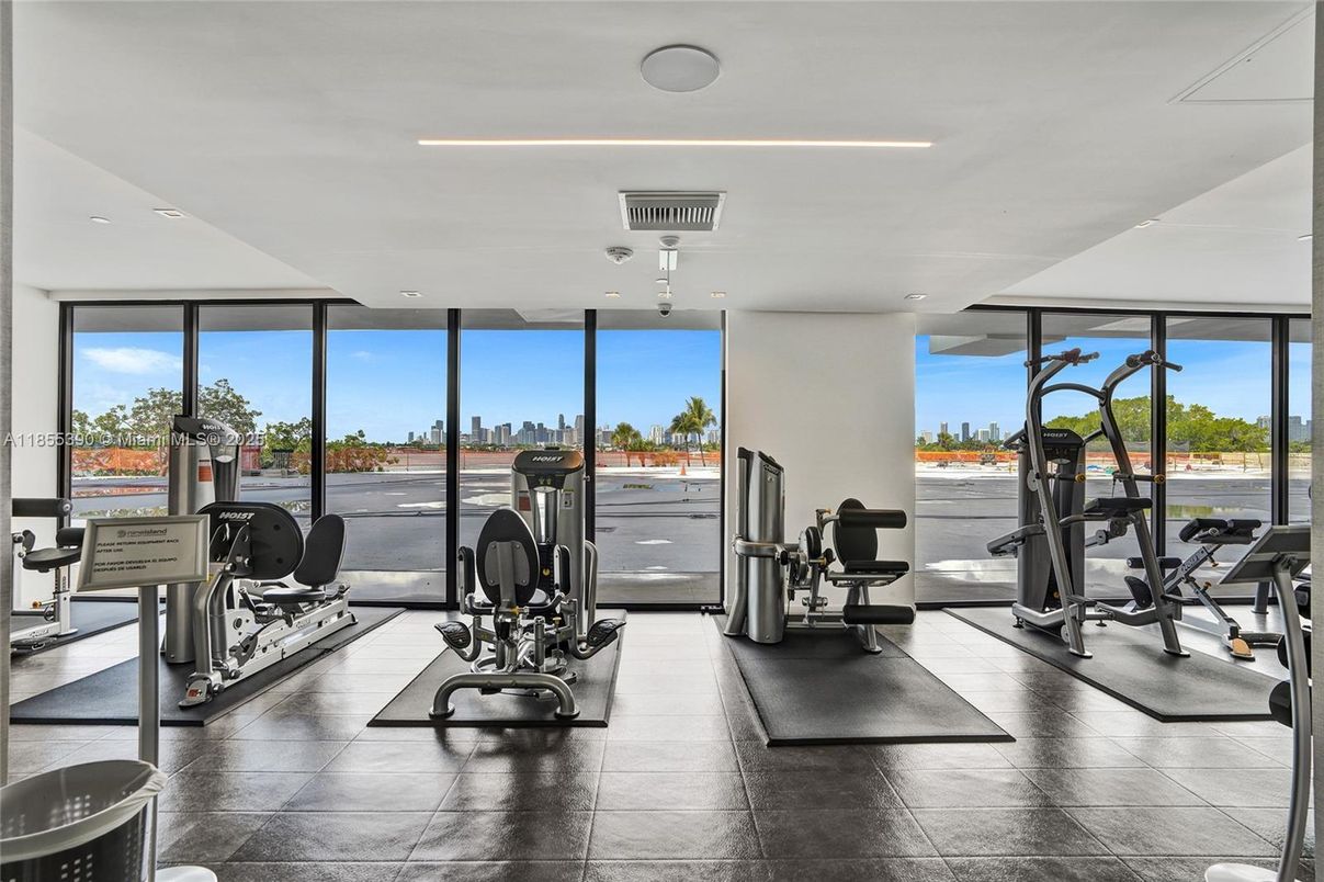 Fitness Equipment, Gym, Interior, Recessed Lighting, Water