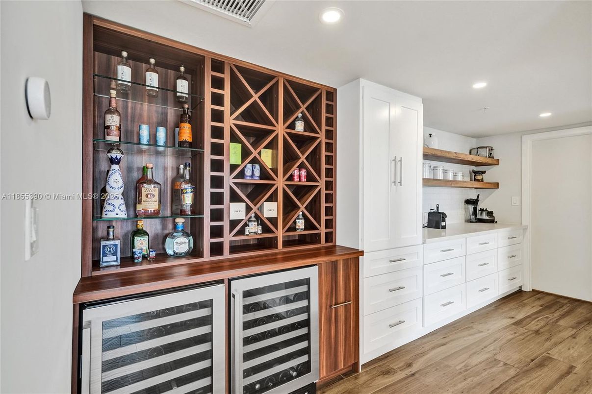 Interior, Recessed Lighting, Wine Storage, Wood Texture Flooring