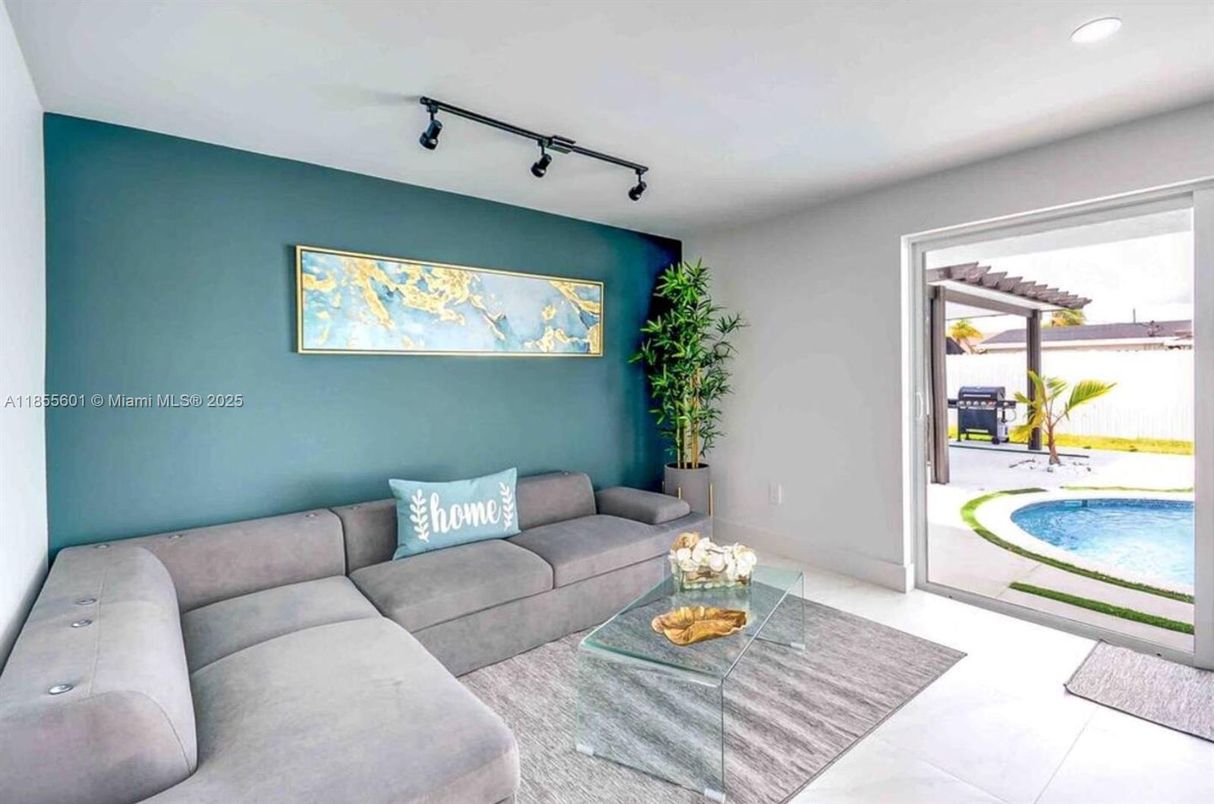 Interior, Living room, Recessed Lighting