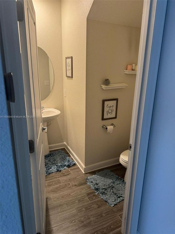 Bathroom, Interior, Wood Texture Flooring