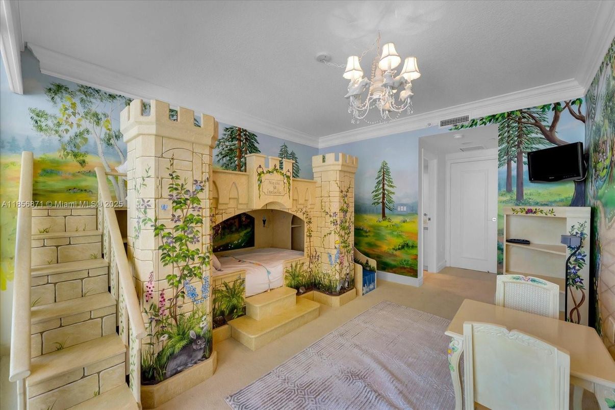 Bedroom, Chandelier, Dining room, Interior