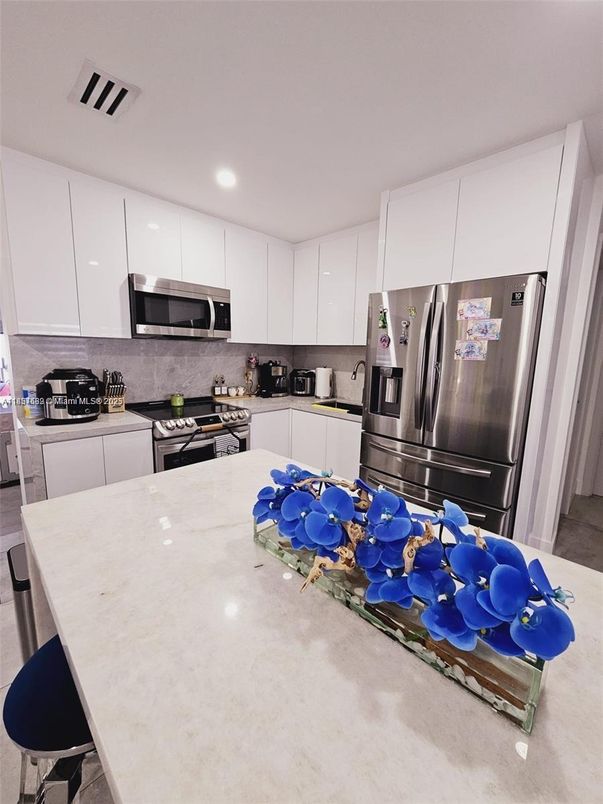 Interior, Kitchen, Recessed Lighting, Stainless Steel Appliances