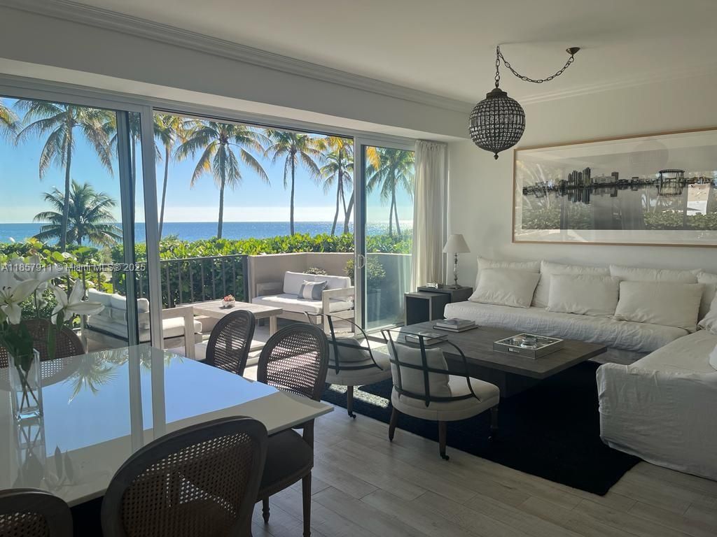 Dining room, Interior, Living room, Pendant Lights, Water, Wood Texture Flooring
