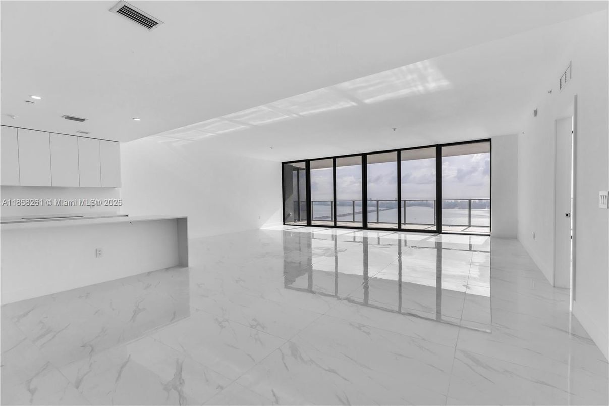Empty room, Interior, Marble, Recessed Lighting, Water