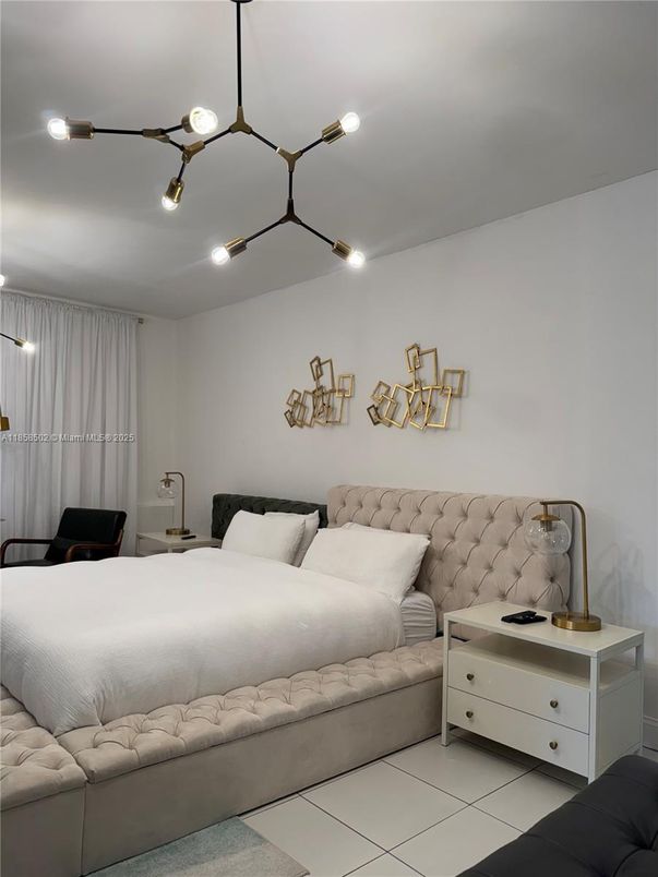 Bedroom, Interior, Pendant Lights, Recessed Lighting