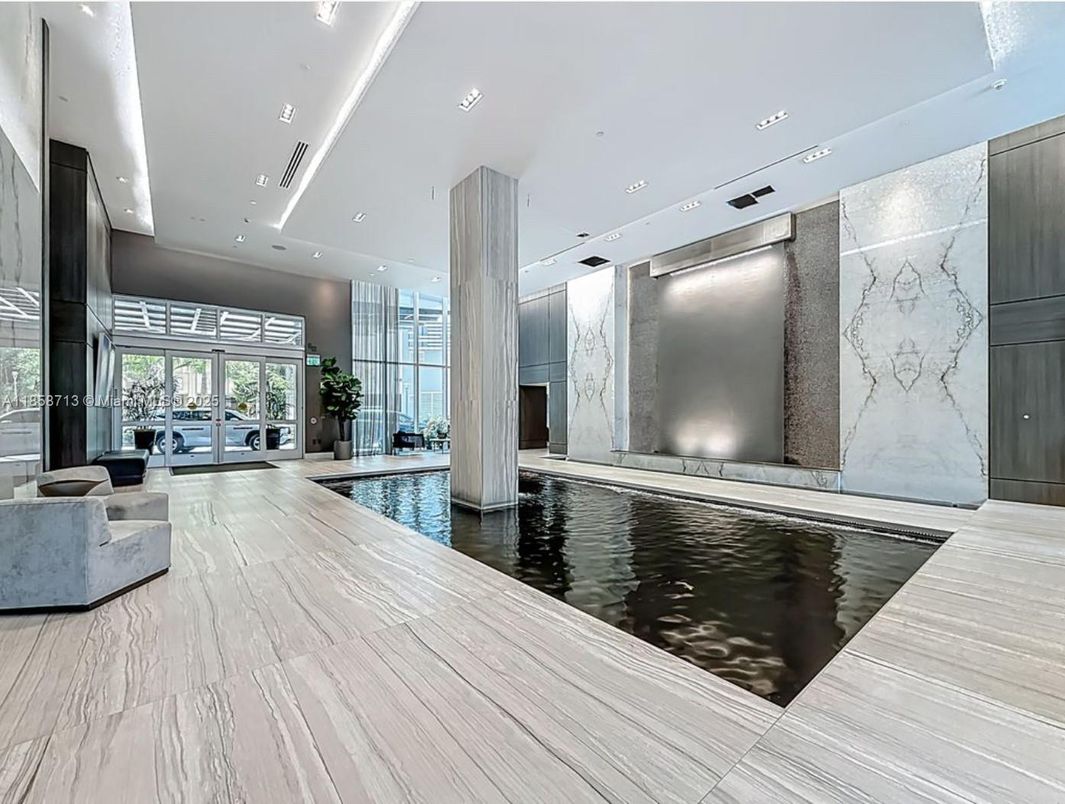 Interior, Marble Walls, Pool, Recessed Lighting
