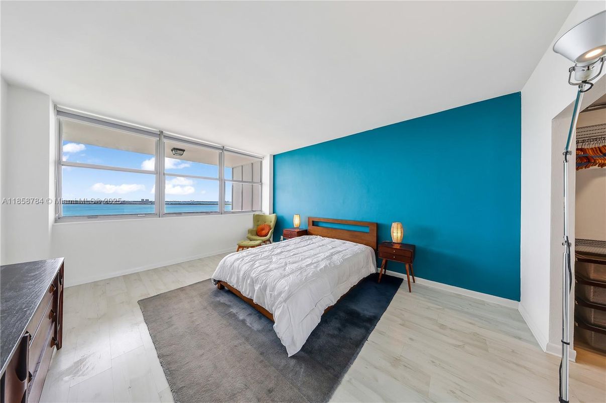 Bedroom, Interior, Water, Wood Texture Flooring