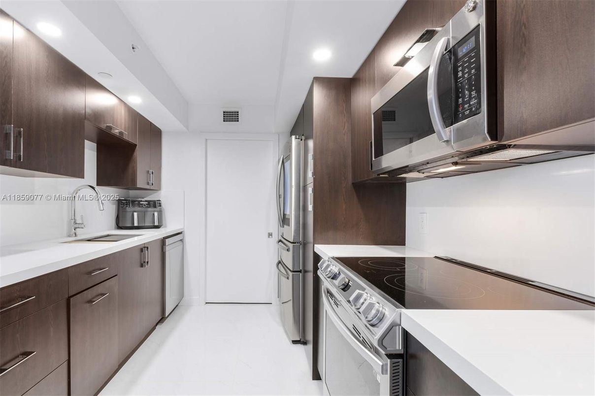 Interior, Kitchen, Recessed Lighting, Stainless Steel Appliances