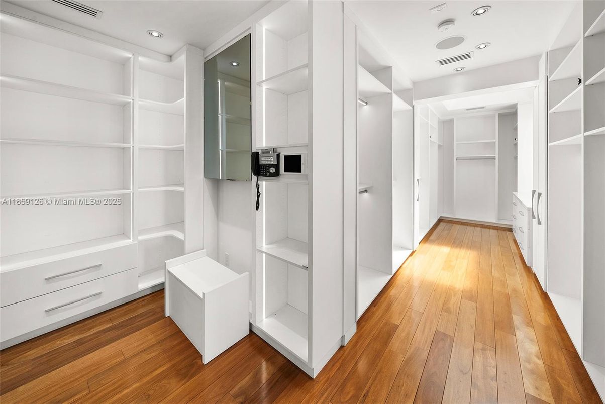 Interior, Recessed Lighting, Walk-in Closets, Wood Texture Flooring