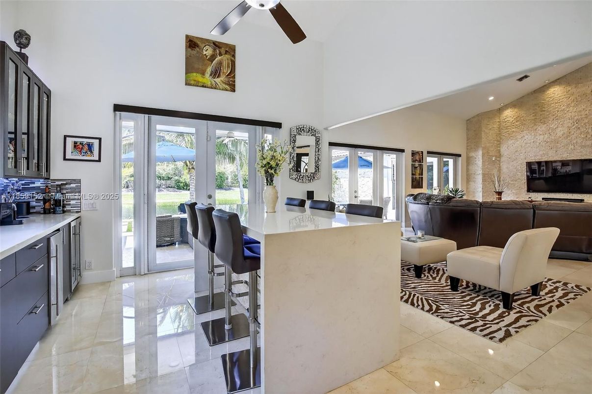 Interior, Kitchen, Living room, Recessed Lighting