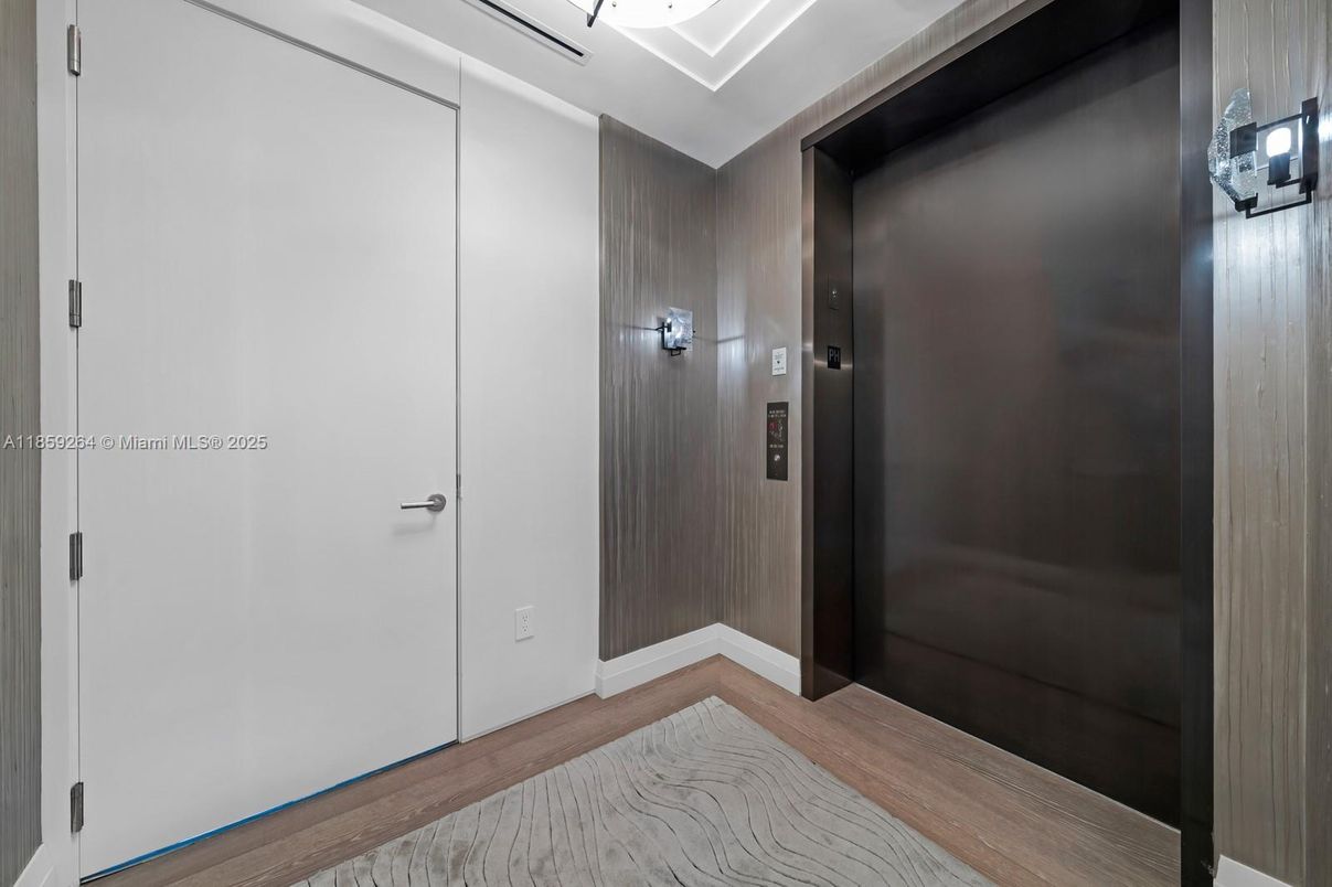 Elevator, Interior, Wood Texture Flooring, Wooden Walls