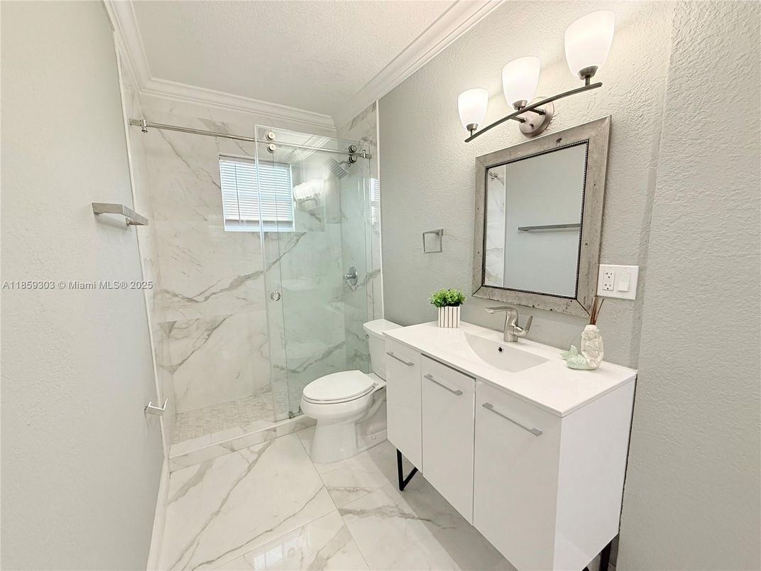 Bathroom, Glass Shower, Interior, Marble, Marble Walls