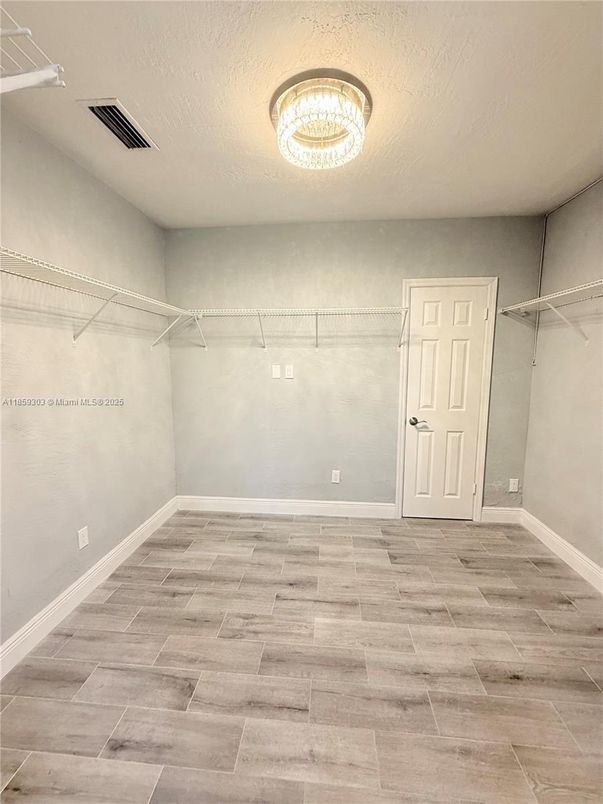 Empty room, Interior, Walk-in Closets, Wood Texture Flooring