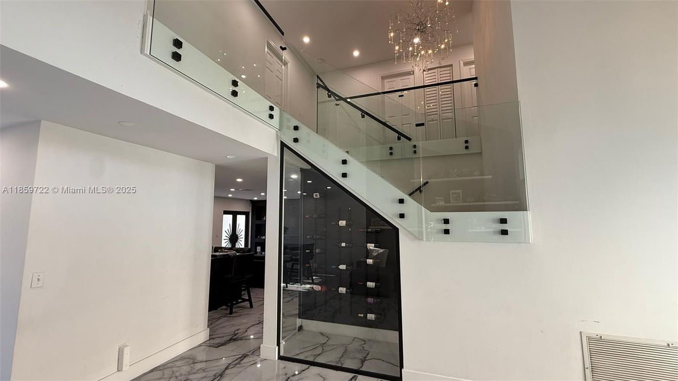 Chandelier, Interior, Marble, Recessed Lighting