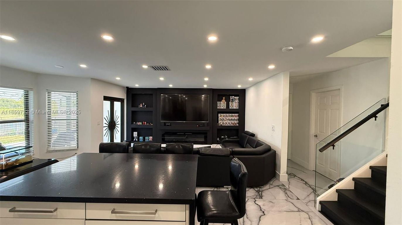 Interior, Living room, Marble, Recessed Lighting