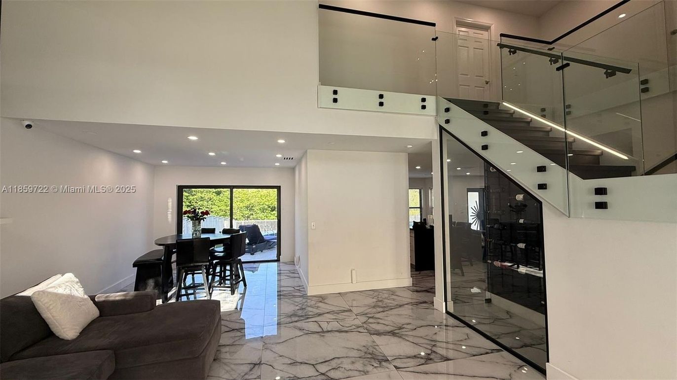 Dining room, Interior, Marble, Recessed Lighting