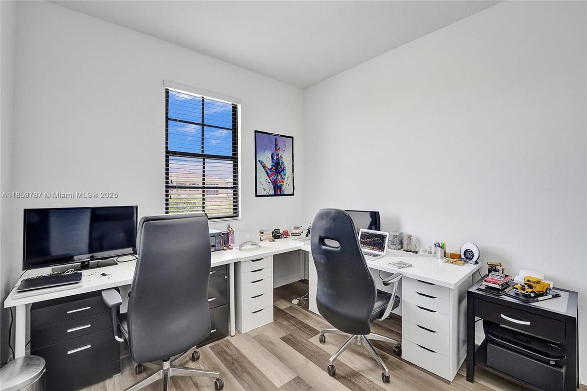 Home Office, Interior, Wood Texture Flooring