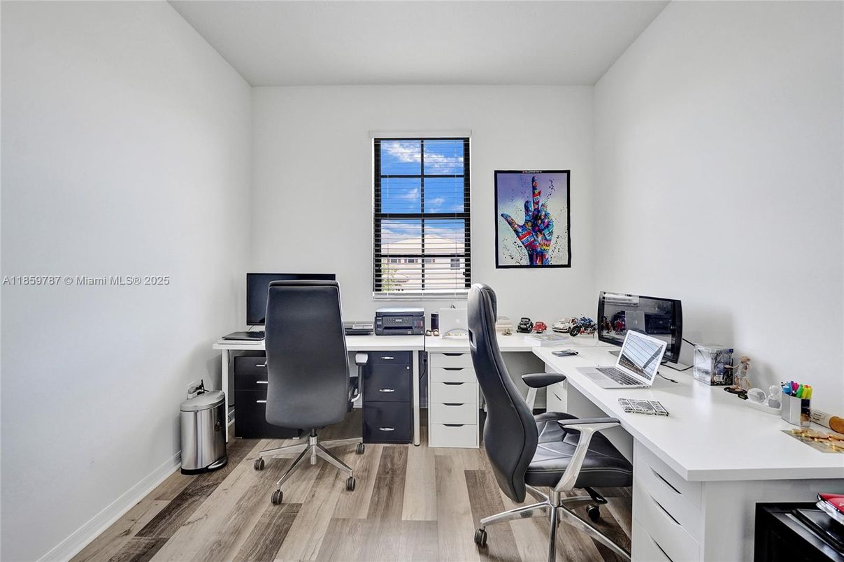 Home Office, Interior, Wood Texture Flooring