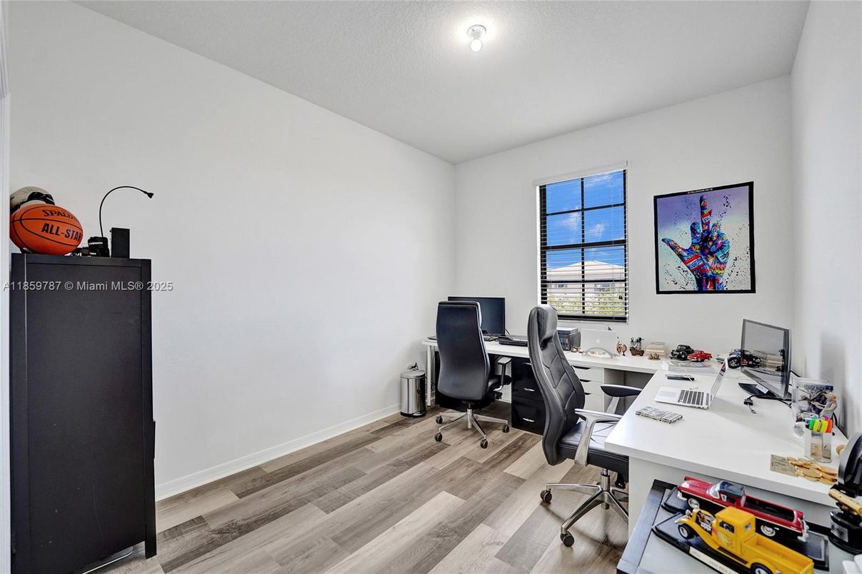 Home Office, Interior, Wood Texture Flooring