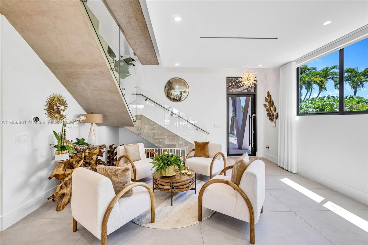 Interior, Living room, Recessed Lighting