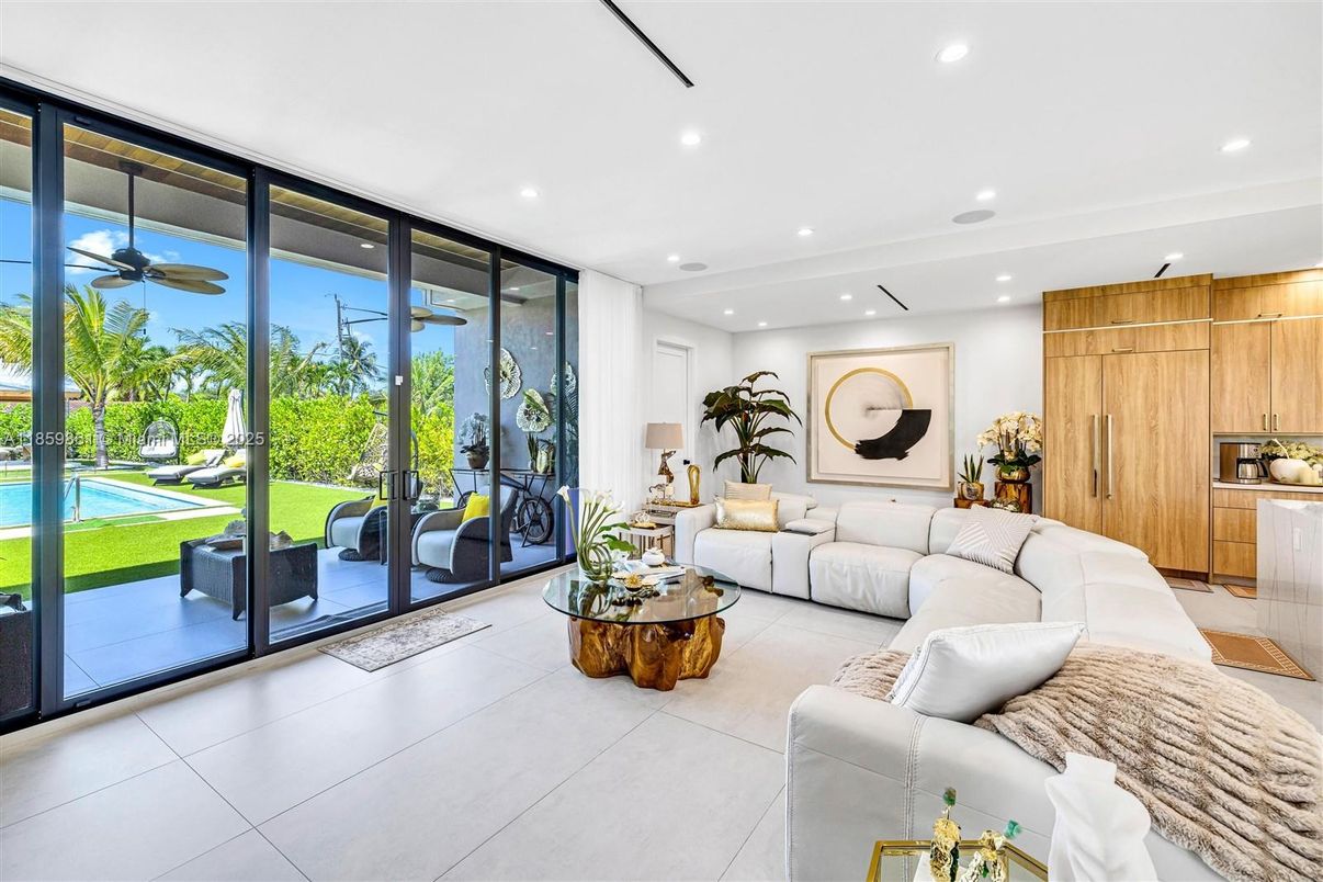 Interior, Living room, Recessed Lighting