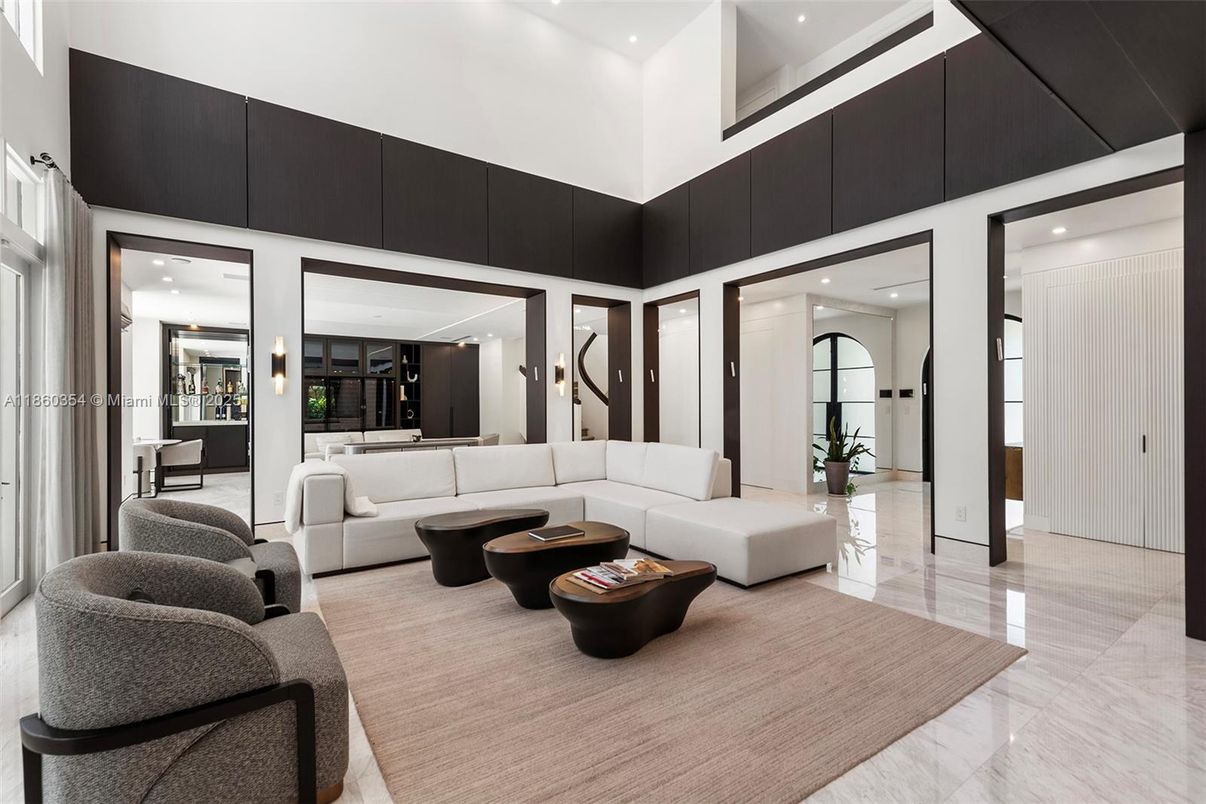 Interior, Living room, Recessed Lighting