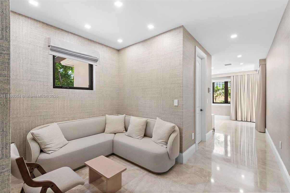 Interior, Living room, Recessed Lighting
