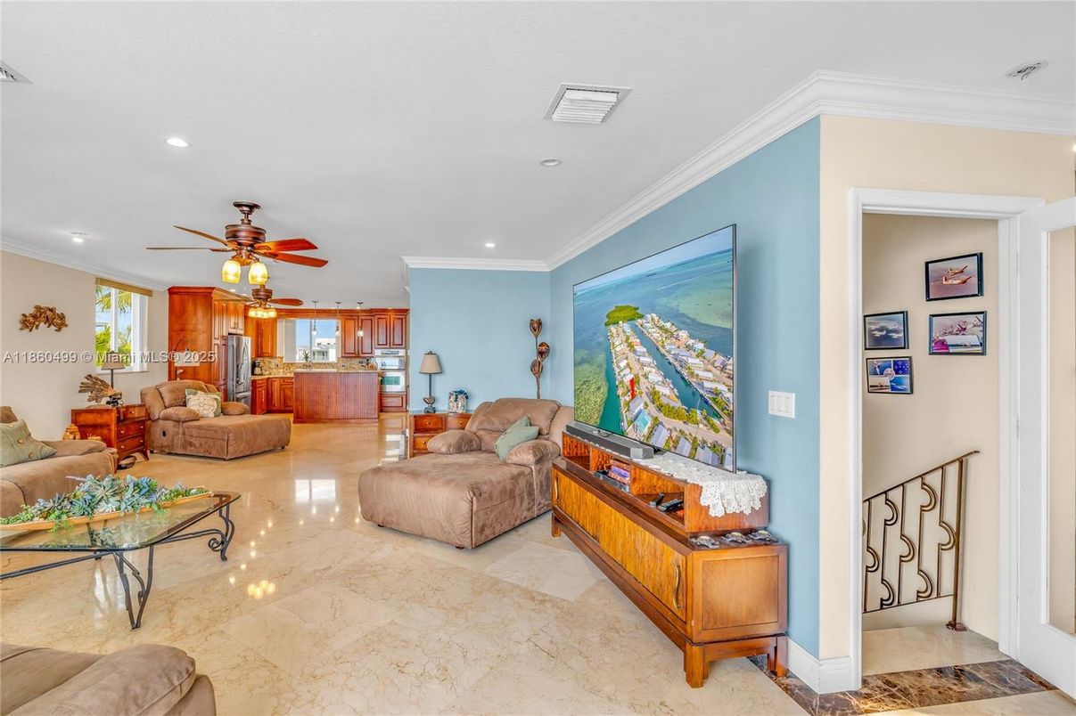 Interior, Living room, Recessed Lighting