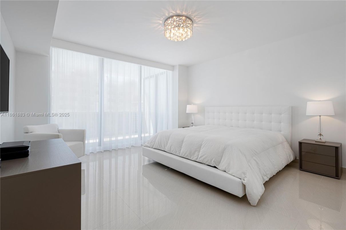 Bedroom, Chandelier, Interior