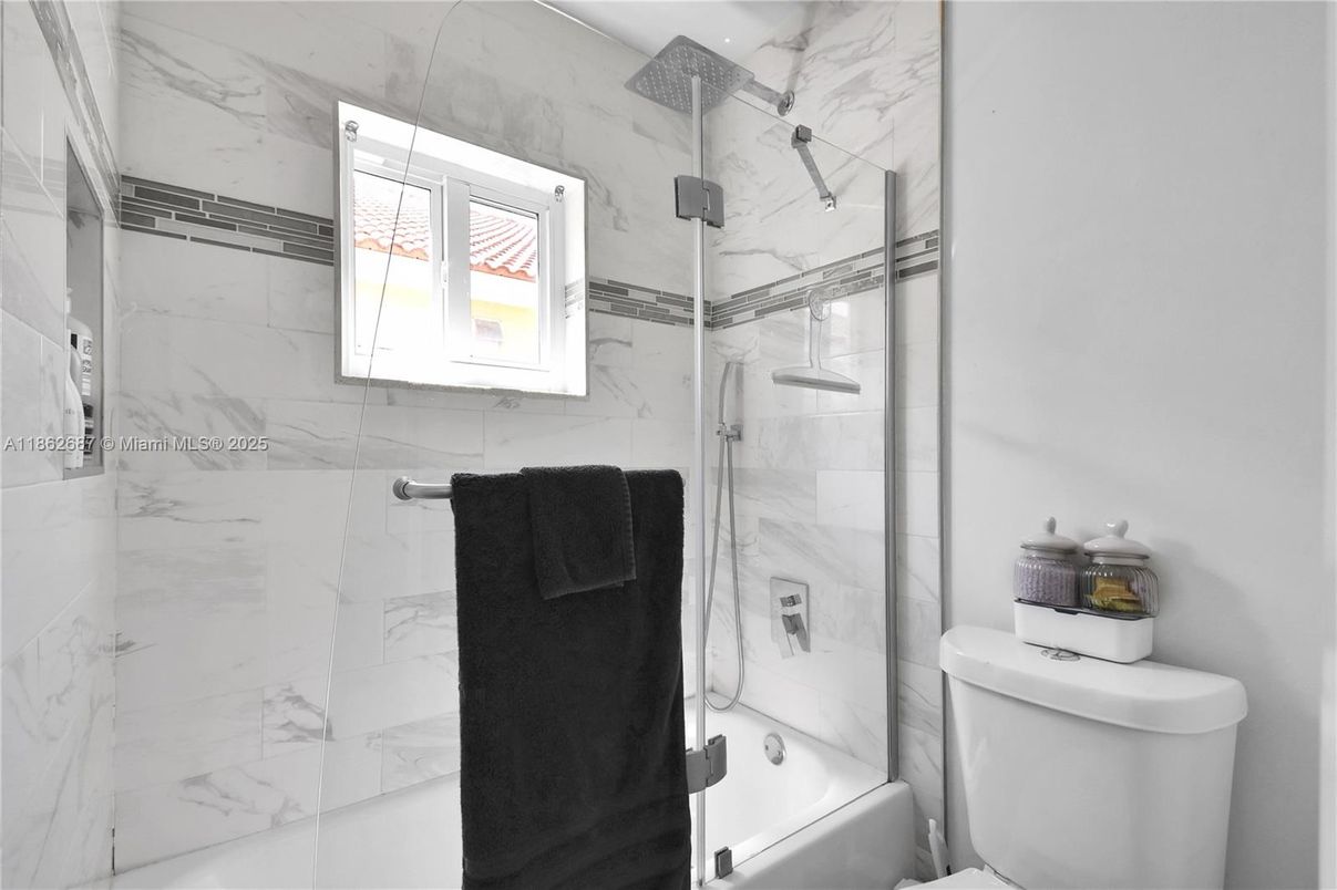 Bathroom, Glass Shower, Interior, Marble Walls