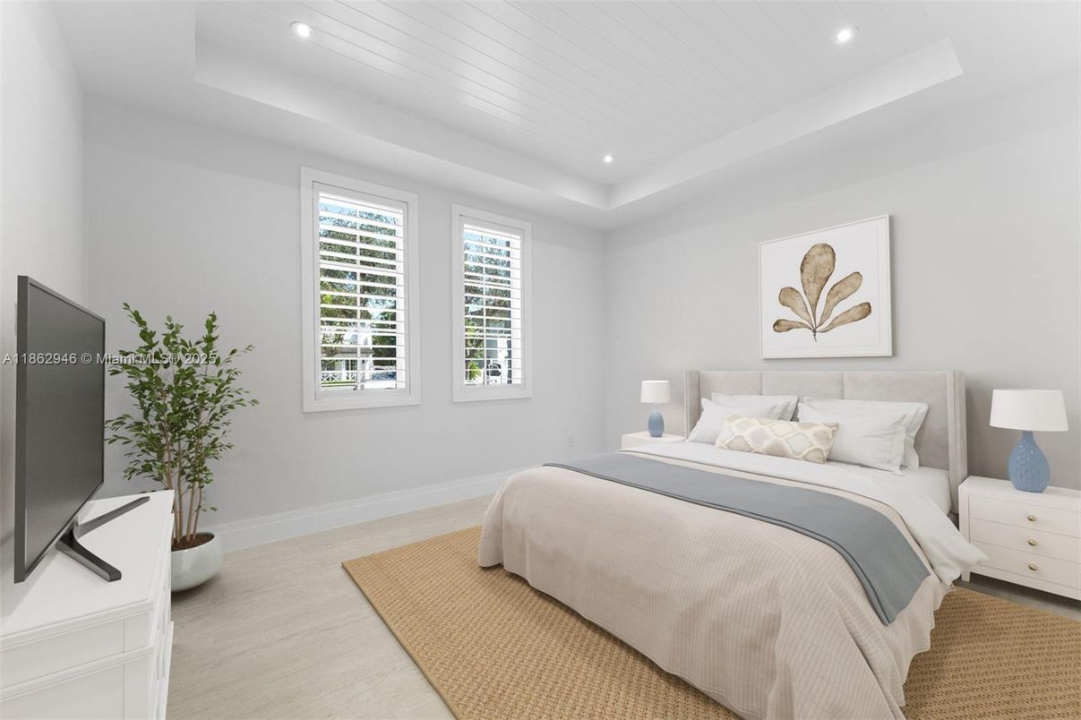 Bedroom, Interior, Recessed Lighting