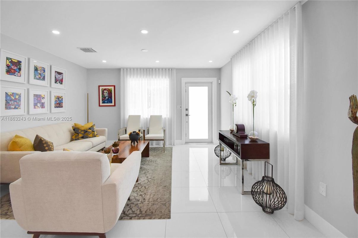 Interior, Living room, Recessed Lighting