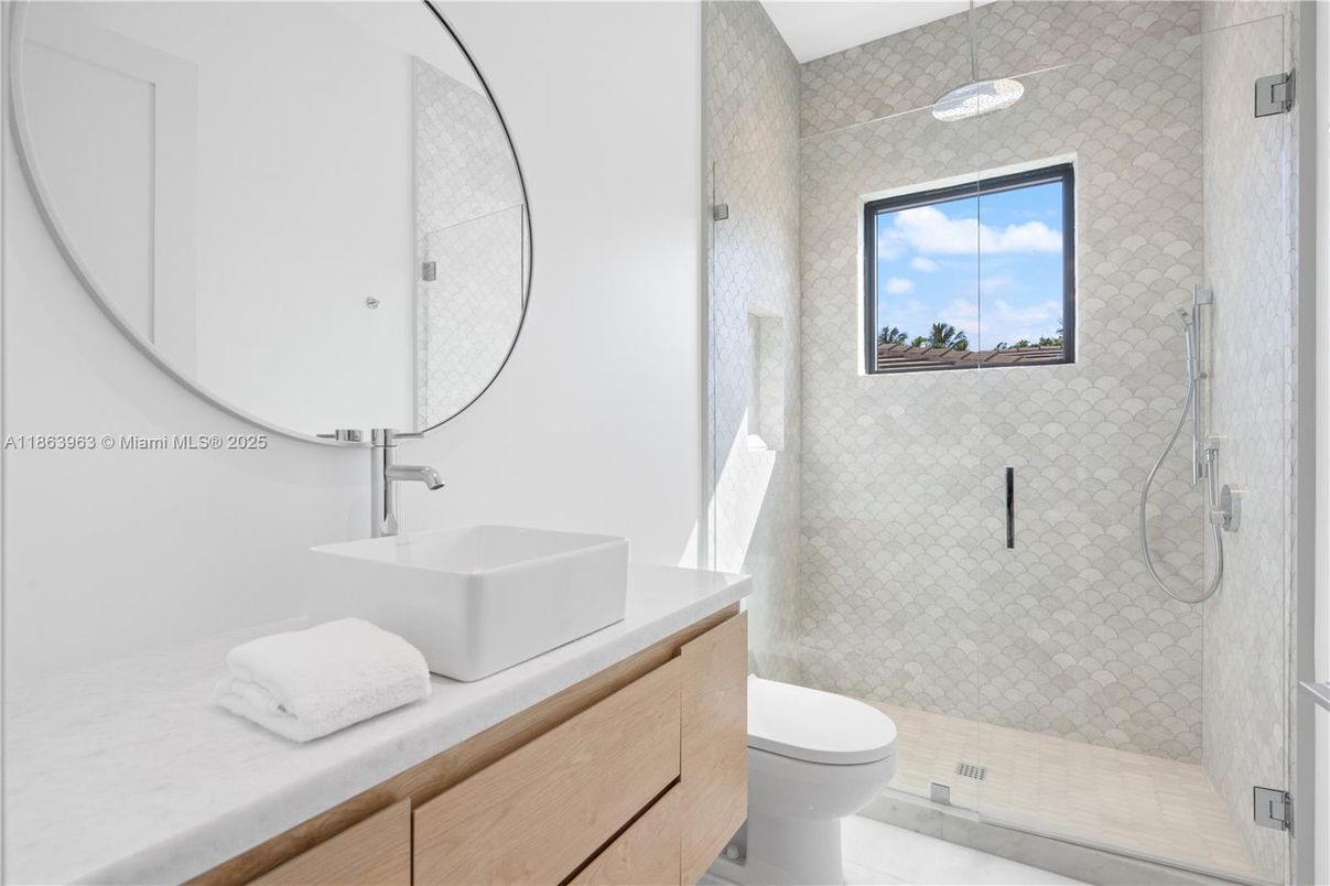 Bathroom, Glass Shower, Interior