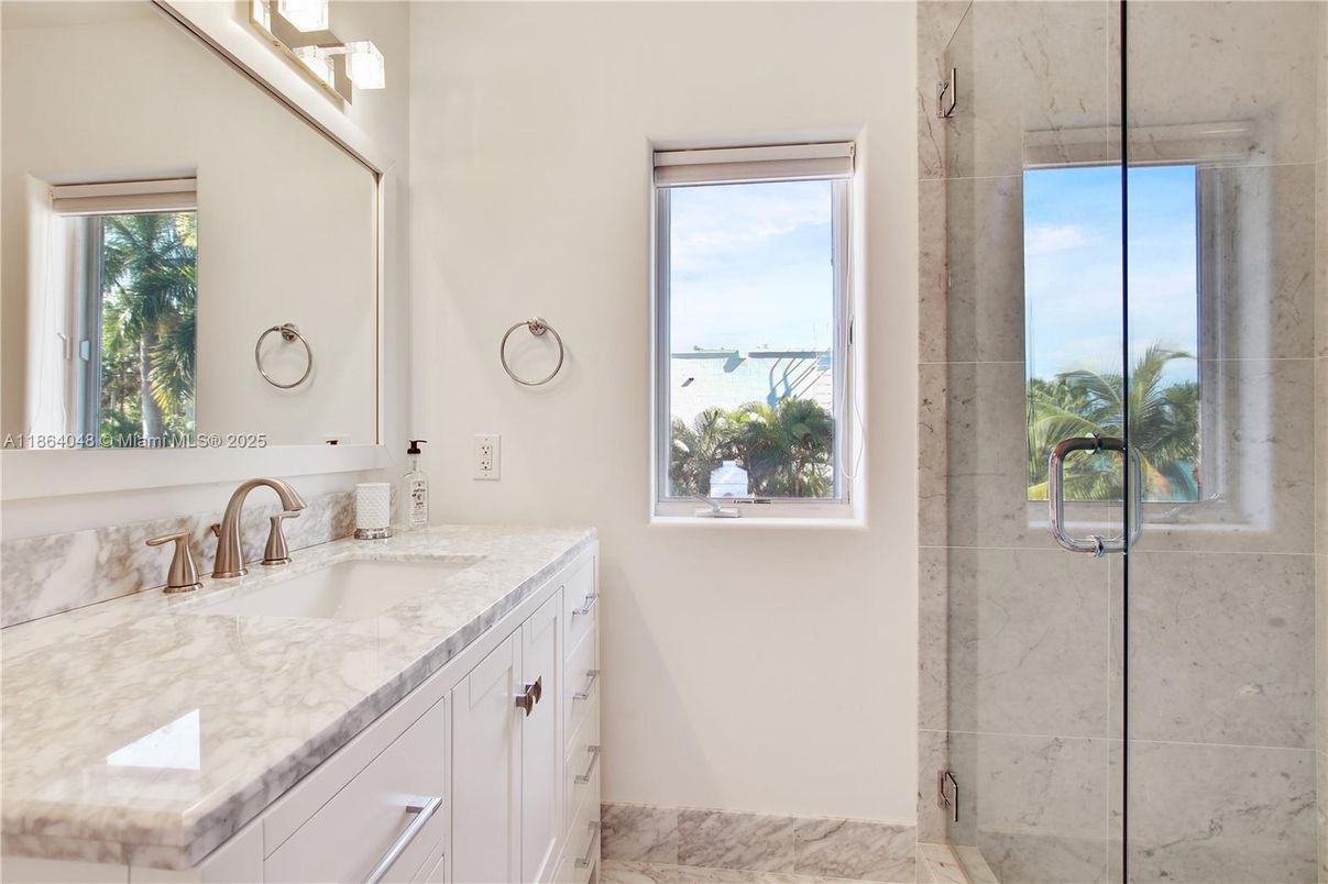 Bathroom, Glass Shower, Interior, Marble, Marble Walls