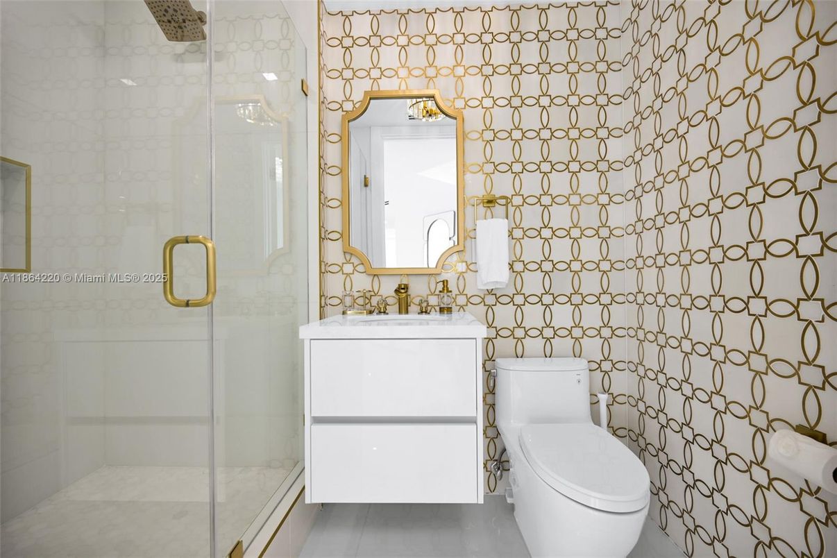 Bathroom, Glass Shower, Interior