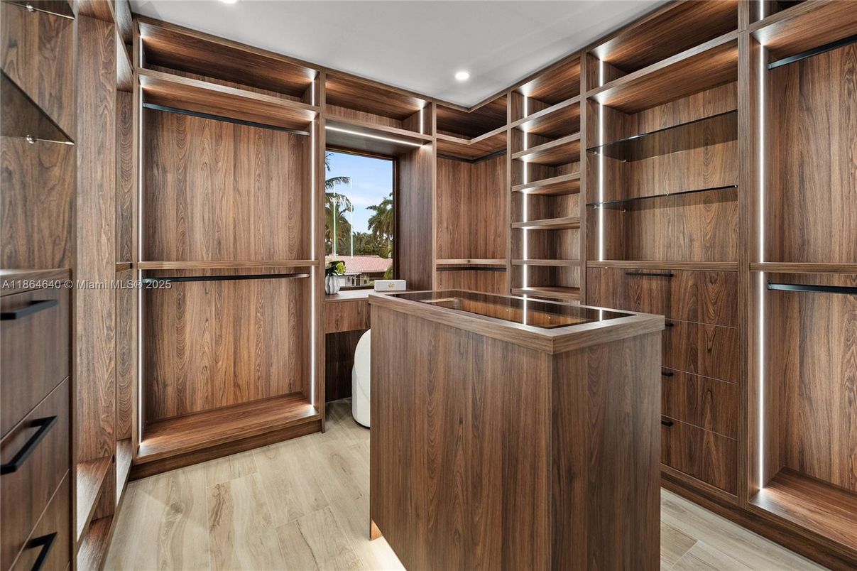 Interior, Recessed Lighting, Walk-in Closets, Wood Texture Flooring