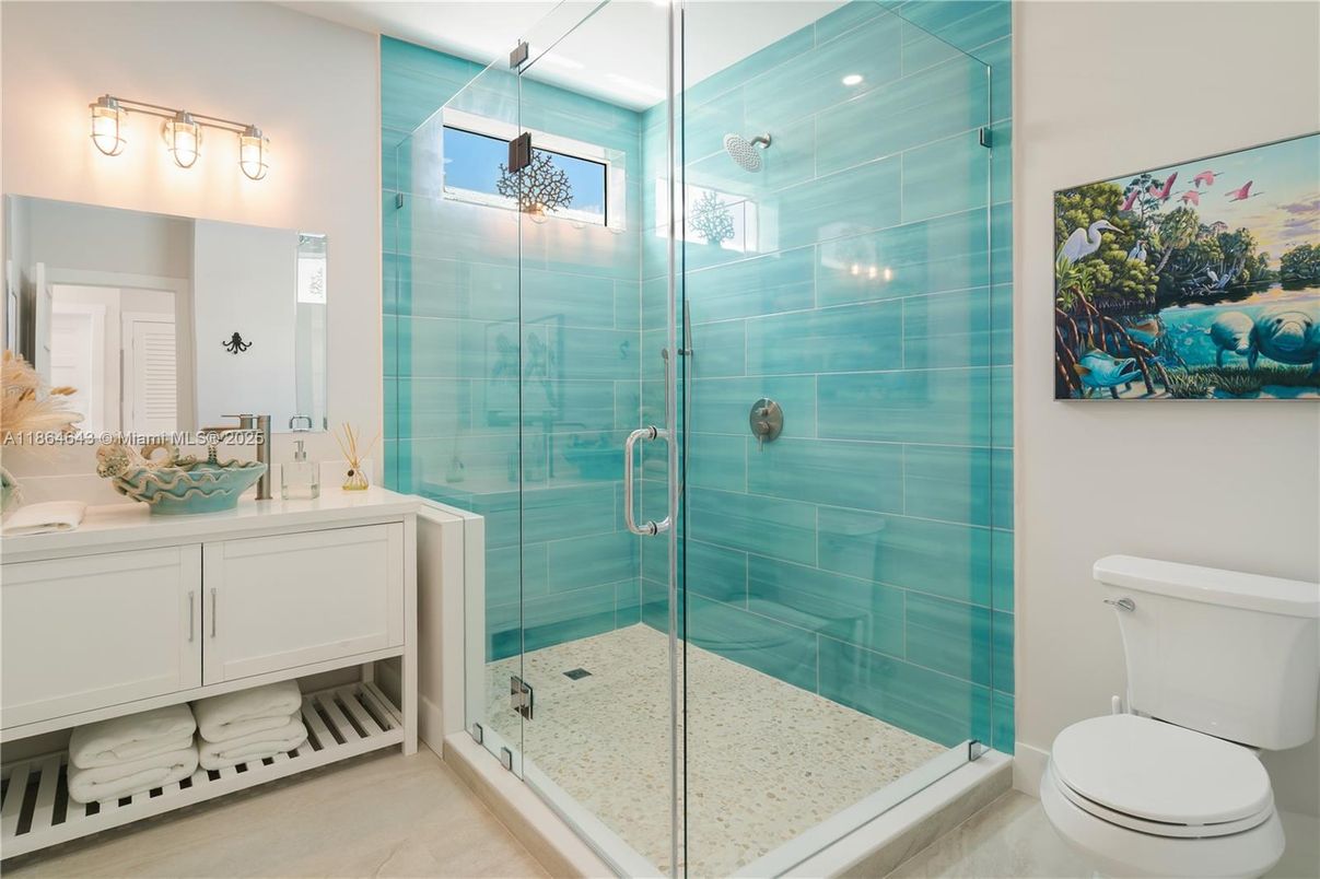 Bathroom, Glass Shower, Interior