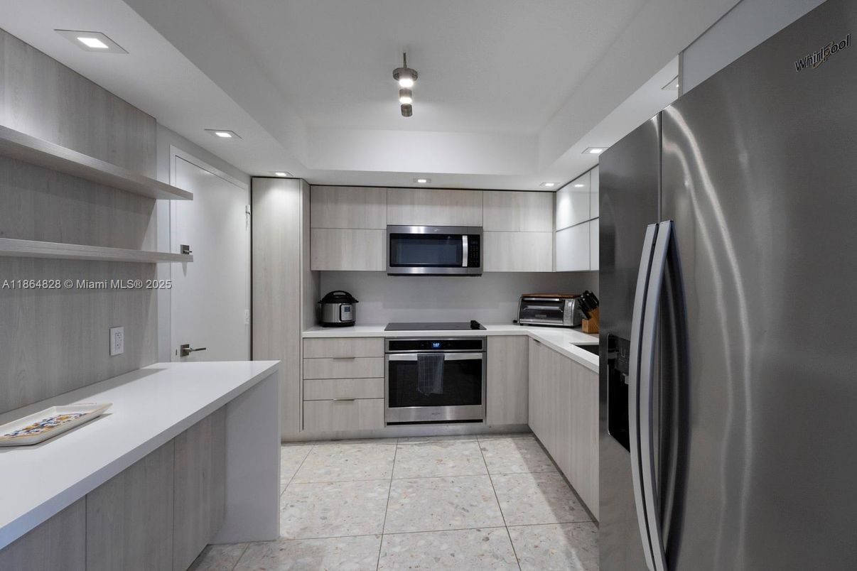 Interior, Kitchen, Recessed Lighting, Stainless Steel Appliances