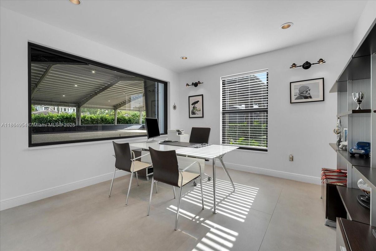 Home Office, Interior, Recessed Lighting