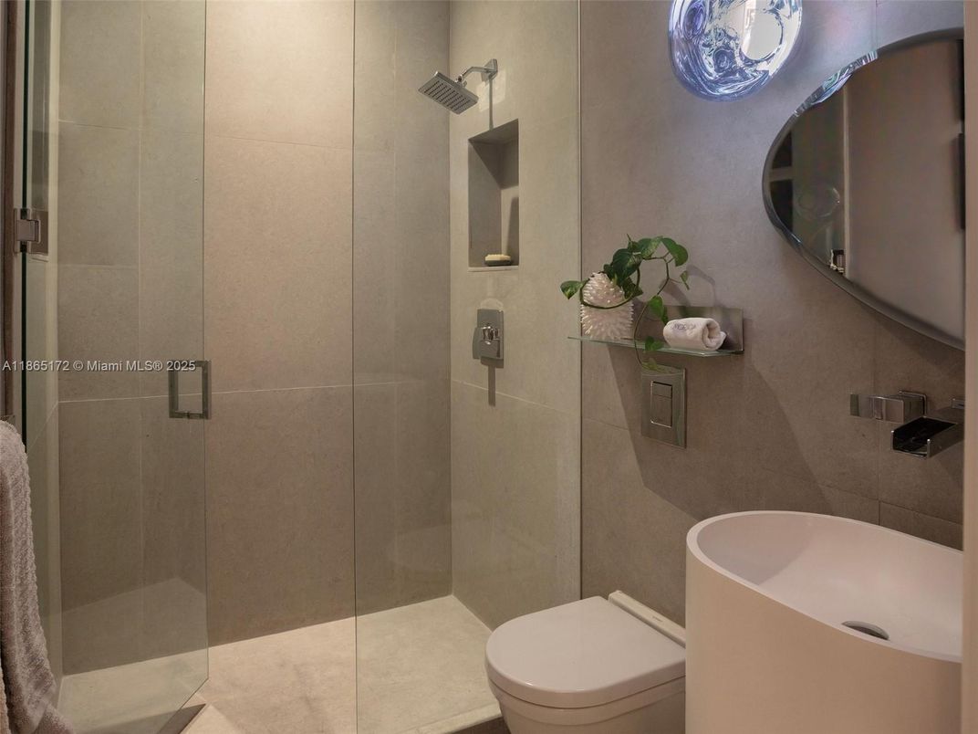 Bathroom, Glass Shower, Interior