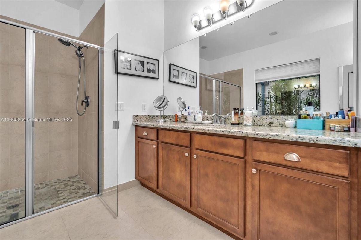 Bathroom, Dual Sink Vanities, Glass Shower, Interior