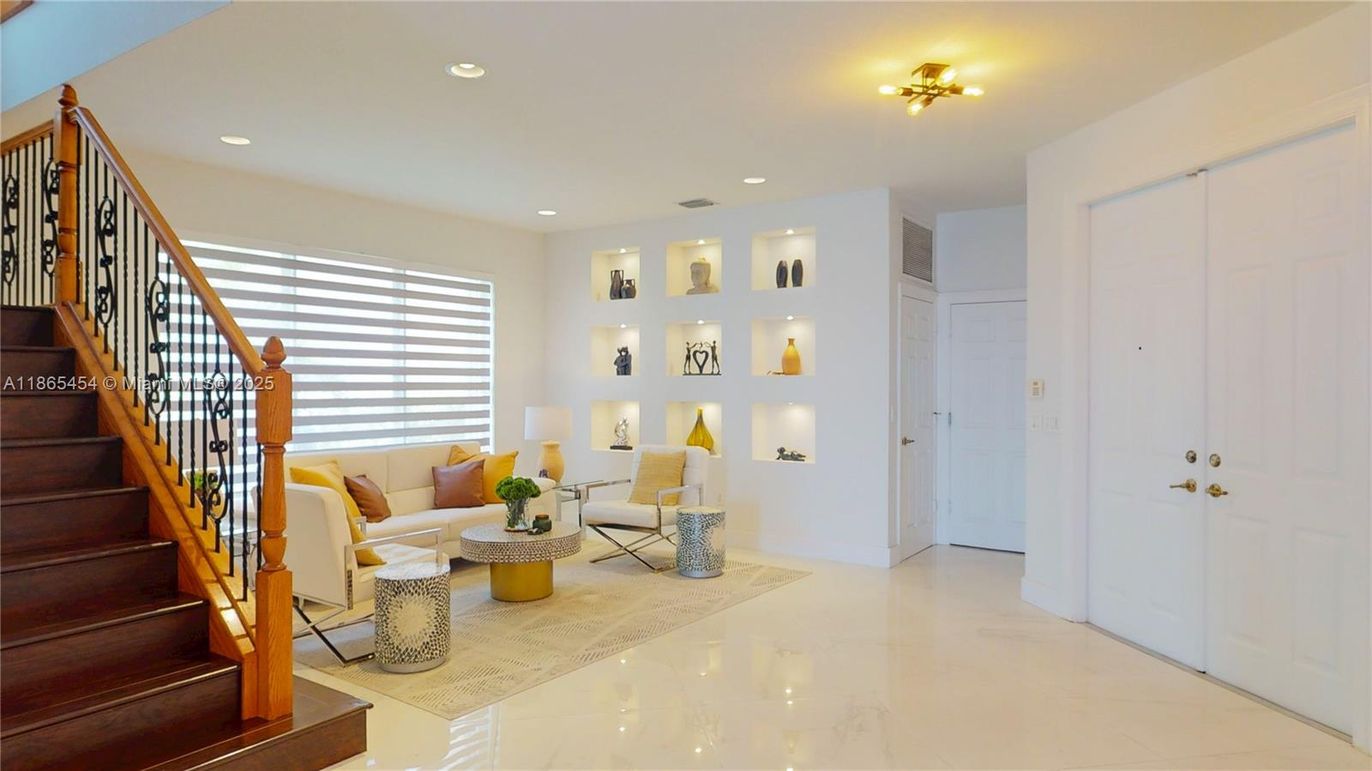 Interior, Living room, Marble, Recessed Lighting