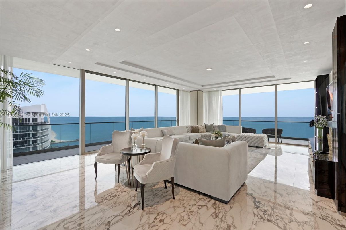 Interior, Living room, Marble, Recessed Lighting, Water