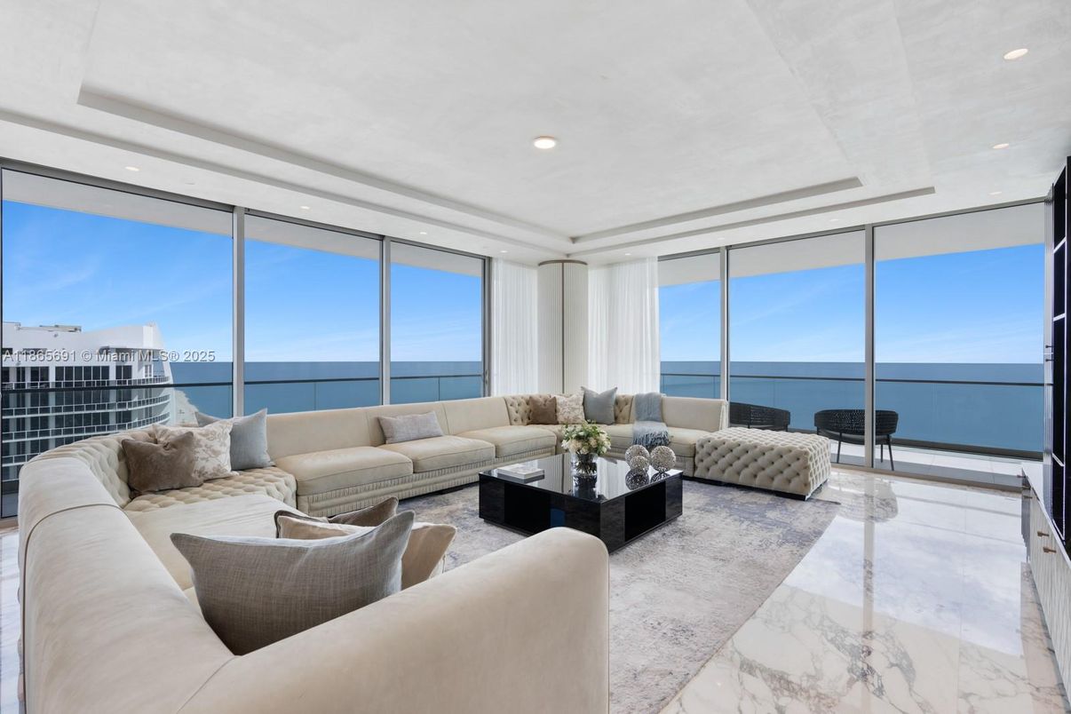 Interior, Living room, Marble, Recessed Lighting, Water