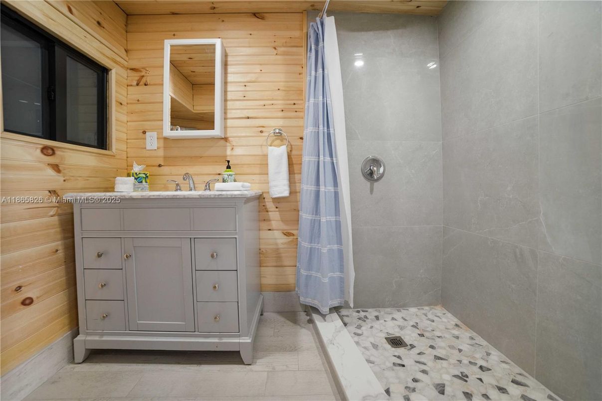 Bathroom, Interior, Wooden Walls