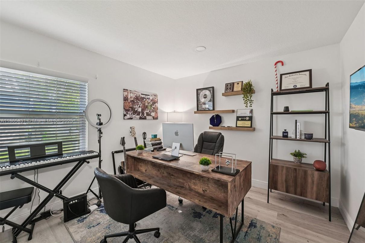 Home Office, Interior, Wood Texture Flooring