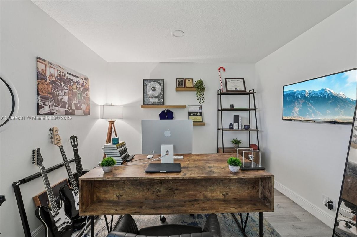 Home Office, Interior, Wood Texture Flooring