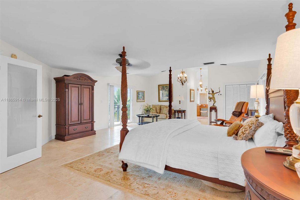 Bedroom, Chandelier, Interior